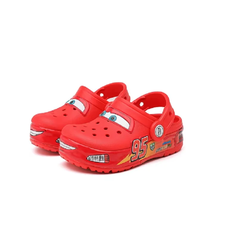 

Disney Lightning Mcqueen Pixar мигающий свет уличные пляжные тапочки милый мультфильм аниме бассейн противоскользящие тапочки для автомобилей подарки