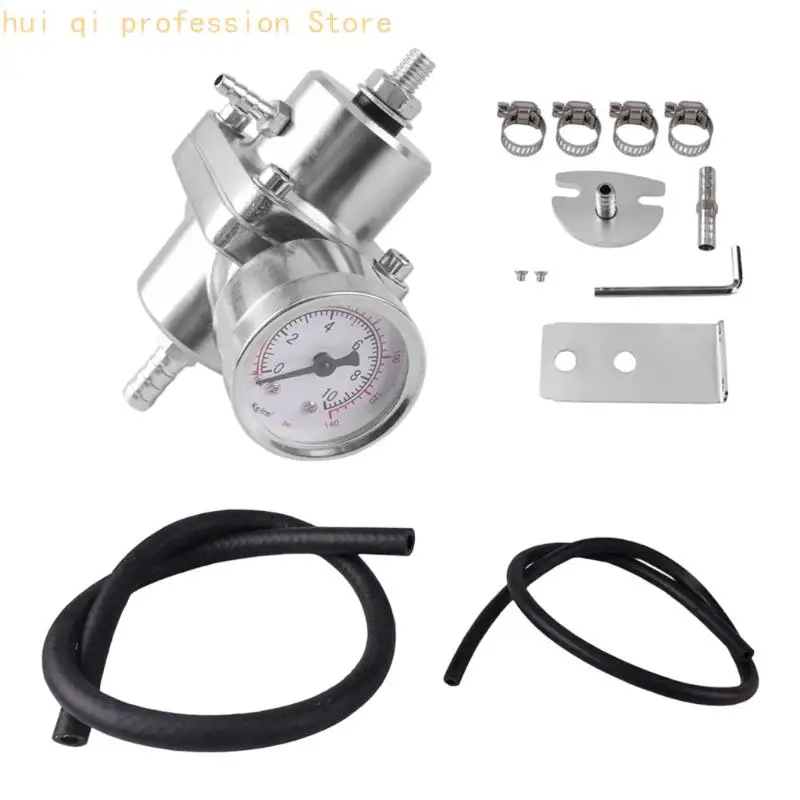 Einstellbarer Druckregler mit 0–140 PSI Druckmesser und Aluminiumgehäuse für die Reparatur von Fahrzeugsystemen H8WE – Detail 2