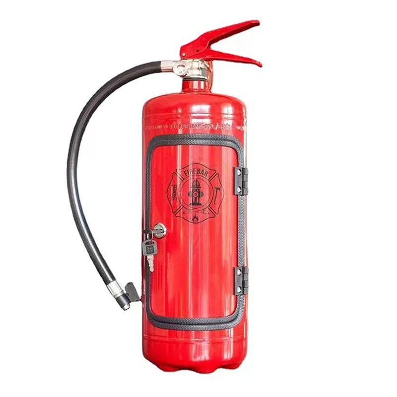 Fire Extinguisher Shaped Wine Box Ornaments Mini Bar Wine Cabinet Crafts Decoration Champagne Liquor Storage Gifts