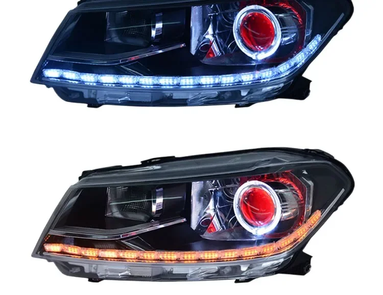 

Front light xenon Headlight Assembly for Volkswagen vw Santana 13-22 Angel eyes DRL Daytime Running Light Turn Signal