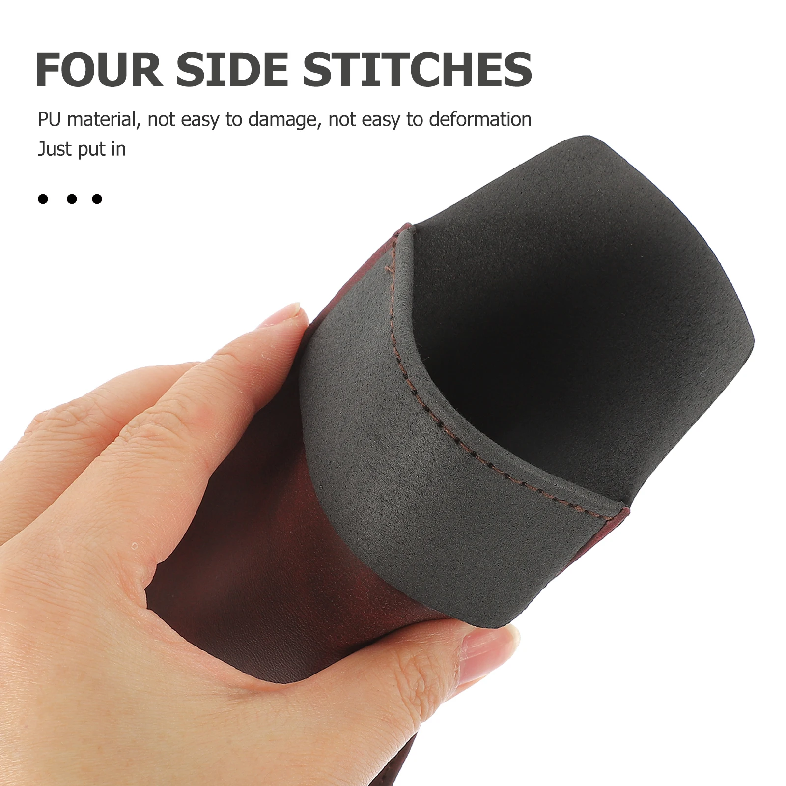 

1pcs Pu Insert Bag Leak-Proof Small Portable Nurse Pocket Protector Office Pen Organizer Doctors Reusable Pencil Storage Pouch