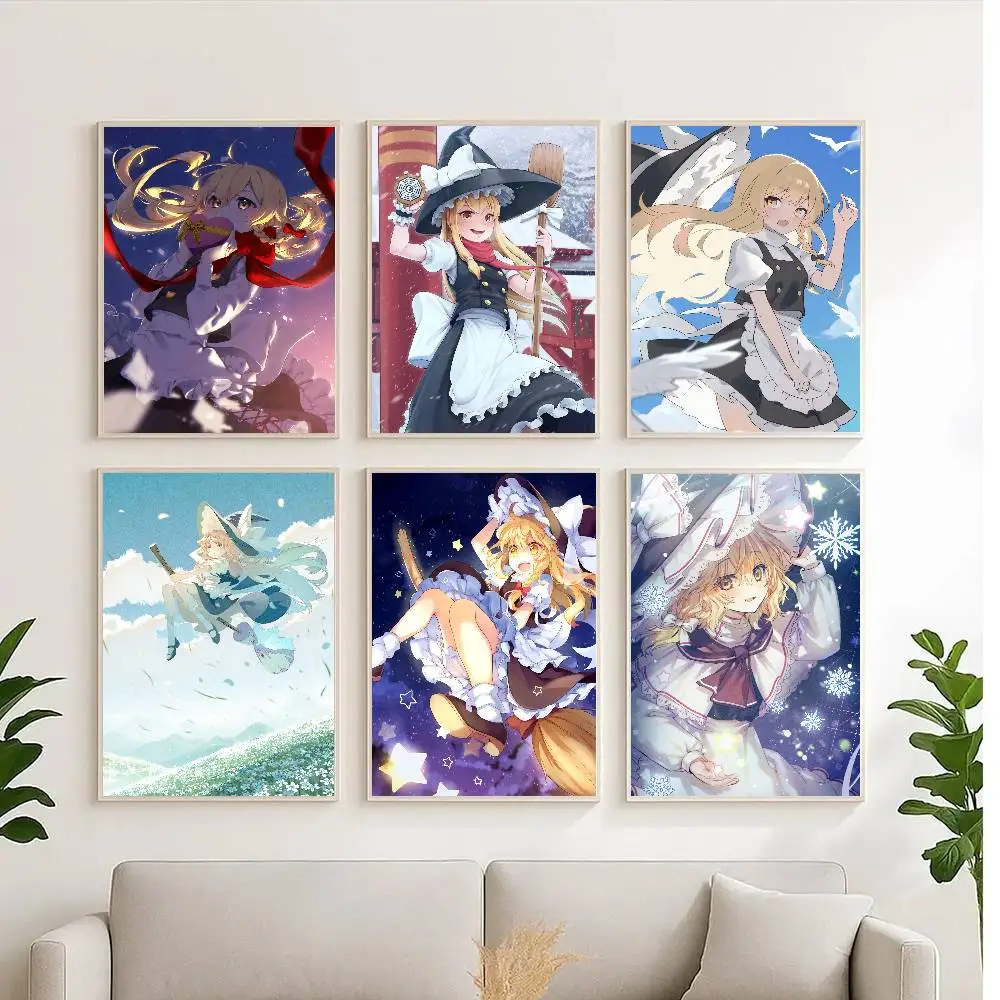 1 قطعة كيريسامي ماريسا توهو مشروع المشارك عالية الجودة طباعة مقاوم للماء جدار الفن ملصق لشريط غرفة المعيشة ديكور هدية