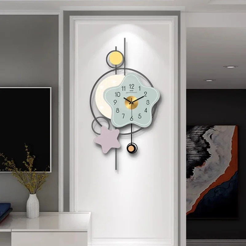 

Digital Kitchen Clock Wall Silent Vintage Nordic Restaurant Fashion Wall Watch Bedrooms Horloge Murale Living Room Decoration