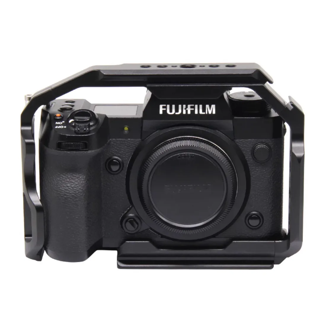 XH2S قفص ل Fujifilm X-H2S X-2H كاميرا قفص كامل Arca الإفراج السريع لوحة الحذاء البارد جبل متعددة 1/4 "ثقوب للملحقات