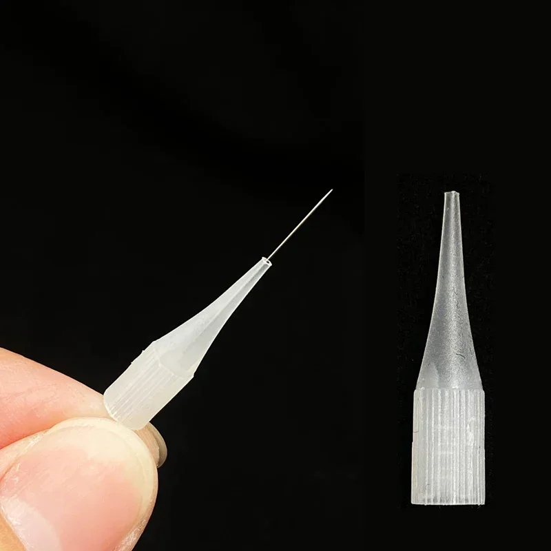 Plastic Transparent Needle Tips Permanent Makeup Sunshine & Giant Sun G-8650 G-9740 Tattoo Machine 1RL Needle Caps 100pcs