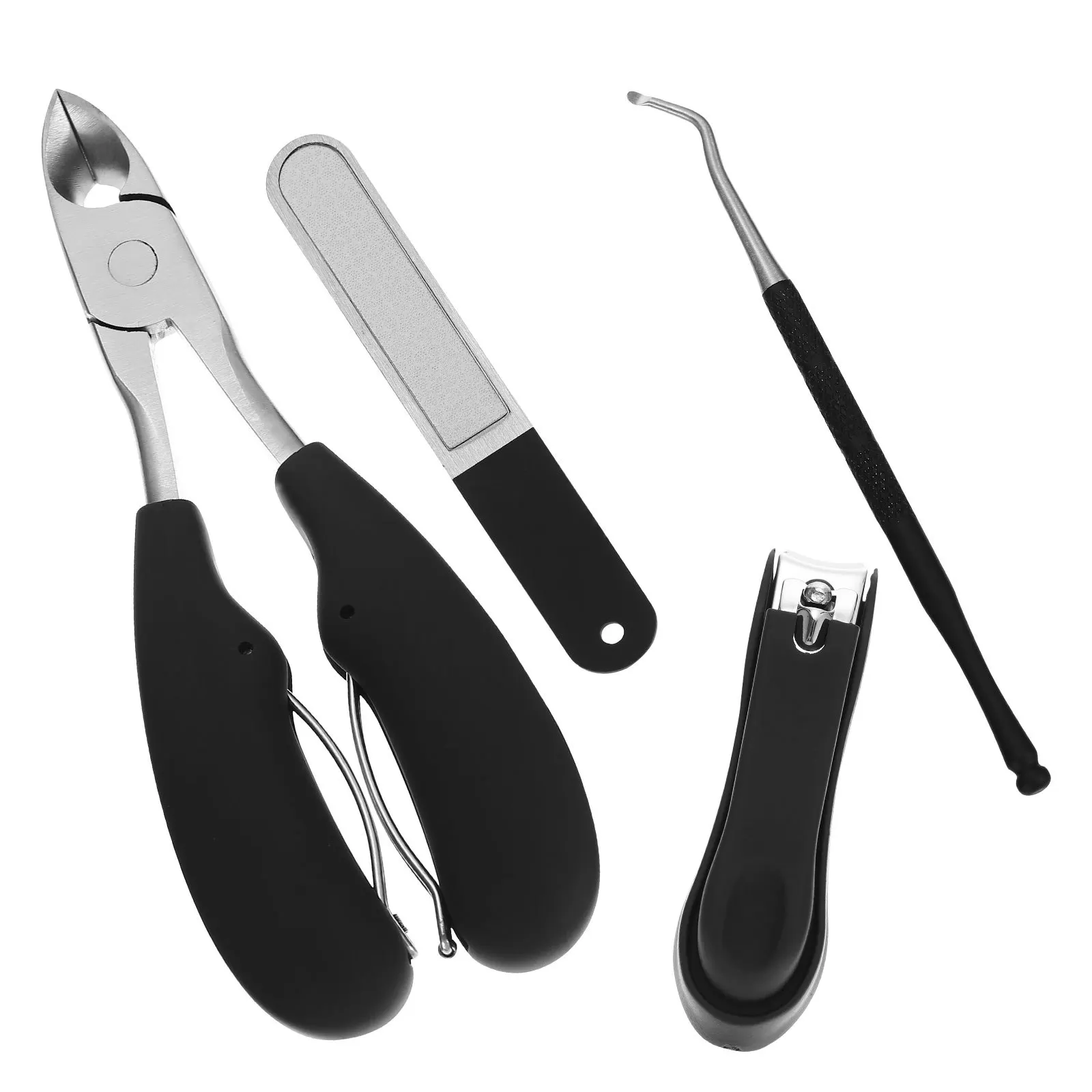 Professionele tondeuse Set roestvrijstalen pedicuretrimmer Ergonomisch antisliphandvat Nagelsnijder voor voetverzorging