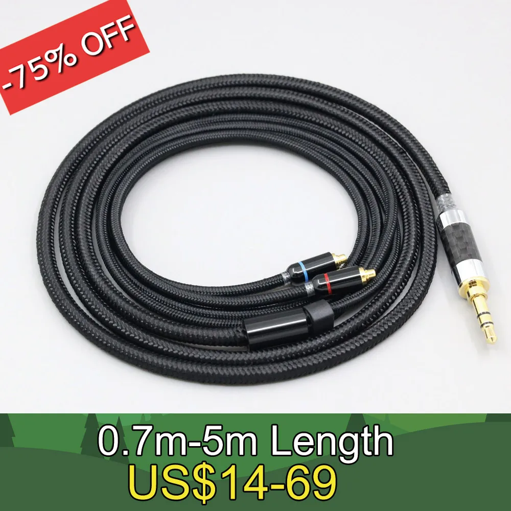 6.5mm XLR 4.4mm Super Soft Headphone Nylon OFC Cable For Sennheiser ie200 IE300 ie600 IE900 Earphone LN007542