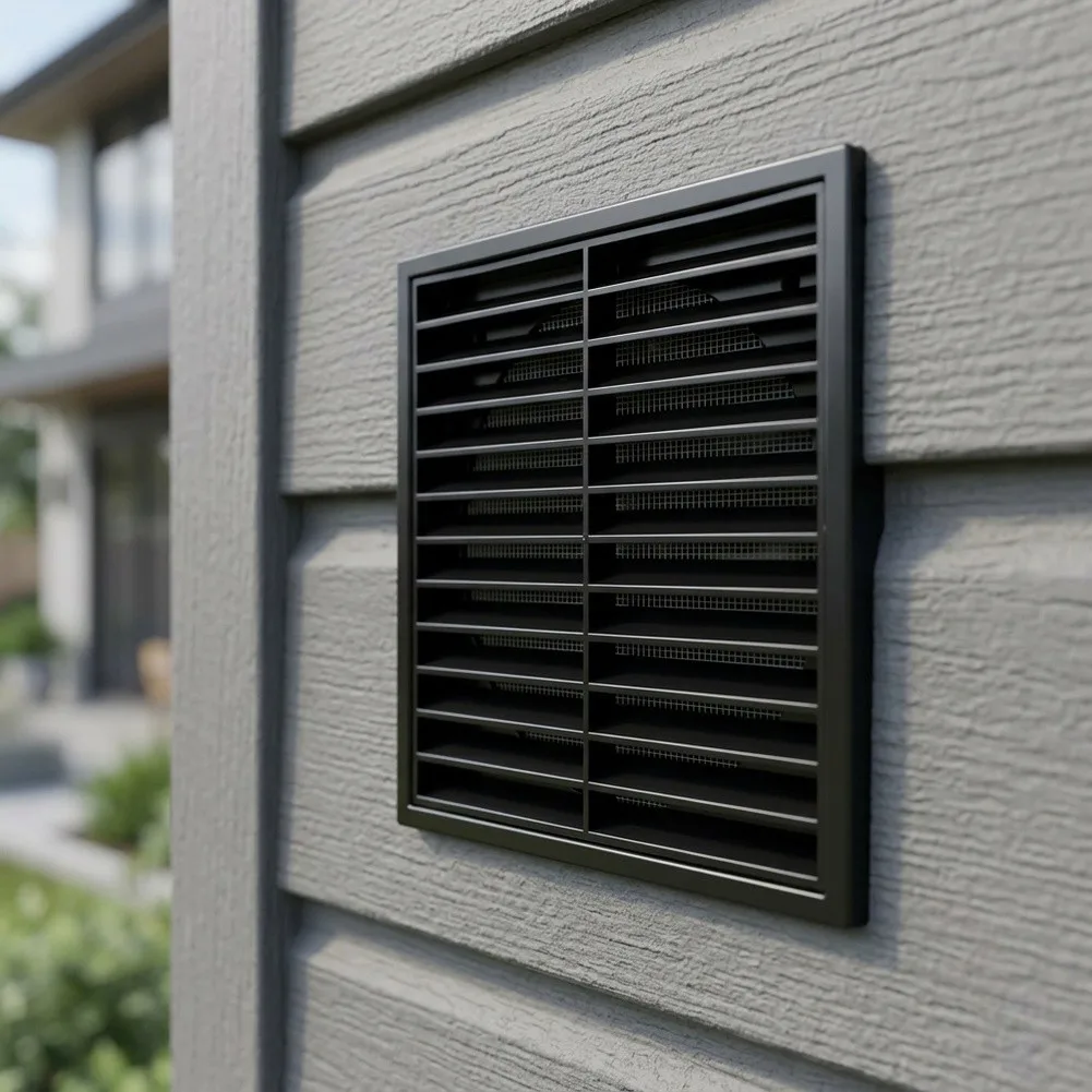 Stainless Steel Cap Wall Vent Grille For Indoor Air Circulation Seamless Integration Sturdy Square Design Fine Mesh Protection