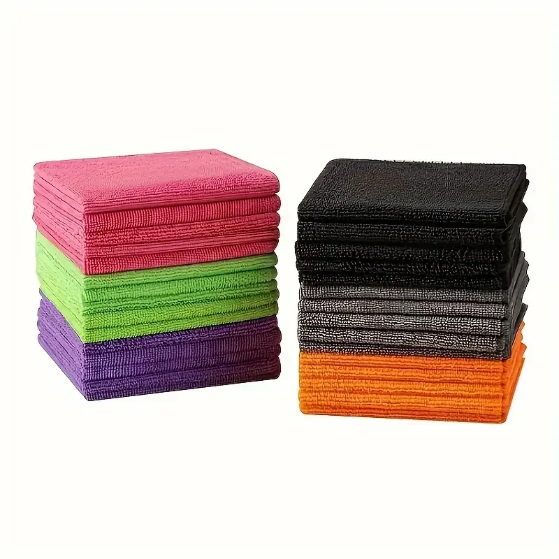 1/12pcs Microfiber Towels Car Wash Drying Cloth Towel Household Cleaning Cloths Auto Detailing Polishing Cloth Home Clean Tools