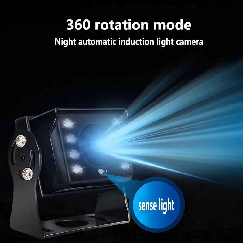 HD car reversing camera car 12-24V bus night vision waterproof reversing camera monitoring waterproof sunscreen CCD image 6