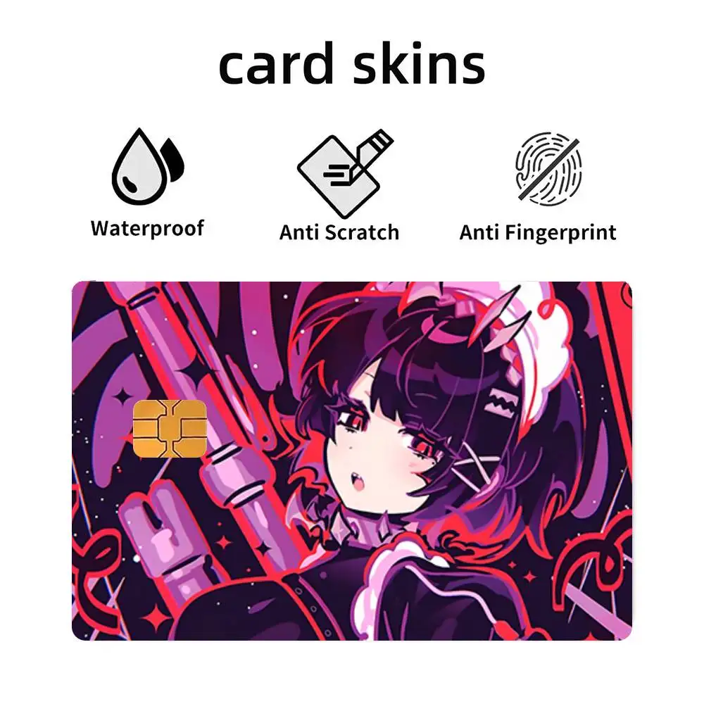 Game Zenless Zone Zero Ellen Joe Credit Card Stickers Skin For Bank Bus Metro 4PCS Cover Film Gift