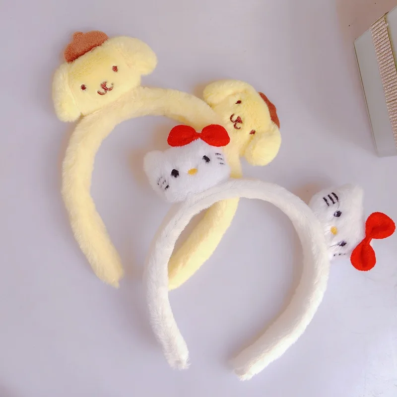 Sanrio Kawaii Anime My Melody Cinnamoroll Pompompurin Hair Band Kuromi Hello Kitty Cute Cartoon Hair Accessories Toys Kids