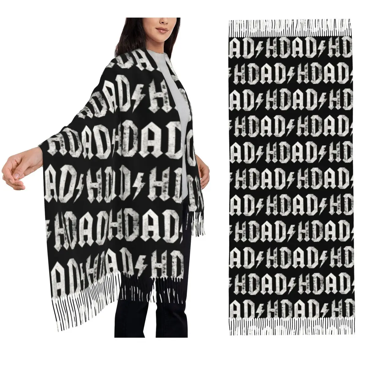 

ADHD Scarf Tassel Scarves for Women Soft Warm Shawls and Wraps Large Fall Winter Shawl Wrap