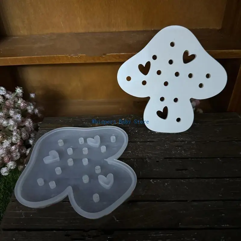 U90E Handcraft Silicone Mold for Mushroom Shaped LED Night Lamp Easy Demold Nightlight Mould Jewelry Making Supplies