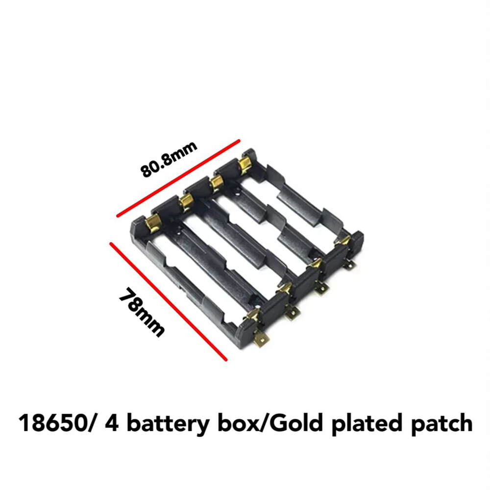 10PCS 1x2x3x4x18650 SMT Battery Holder 18650 SMD Battery Box Storage Case Container Power Bank With Bronze Pins Rechargeable SMT