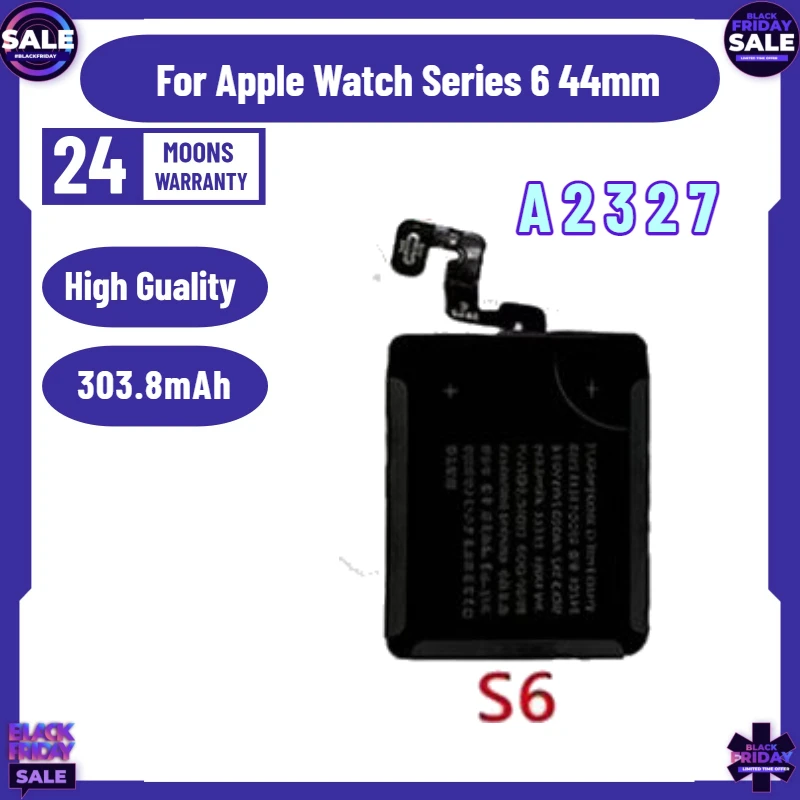 

New Replacement A2327 Watch Battery For Apple Watch Series 6 44mm High Quality Watch Battery