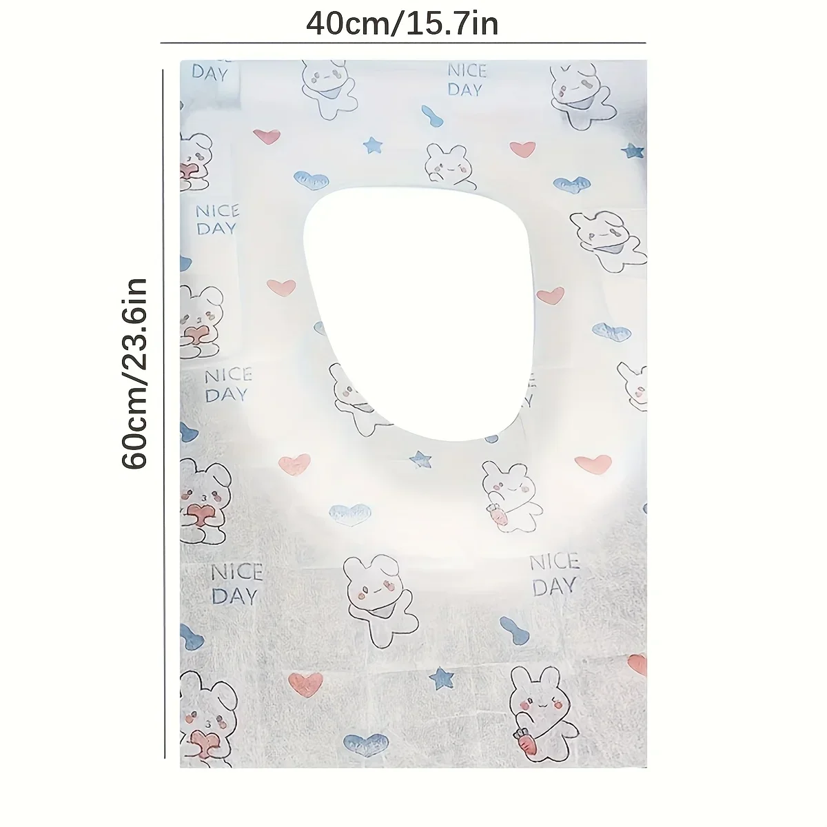 70/40/10Pcs Disposable Toilet Seat Covers for Travel Public Bathrooms Airplane Hygiene Universal Fit All Ages Potty Training