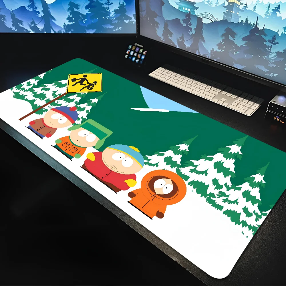 Anime Funny-S-South-Park Mousepad Large Gaming Mouse Pad LockEdge Thickened Computer Keyboard Table Desk Mat