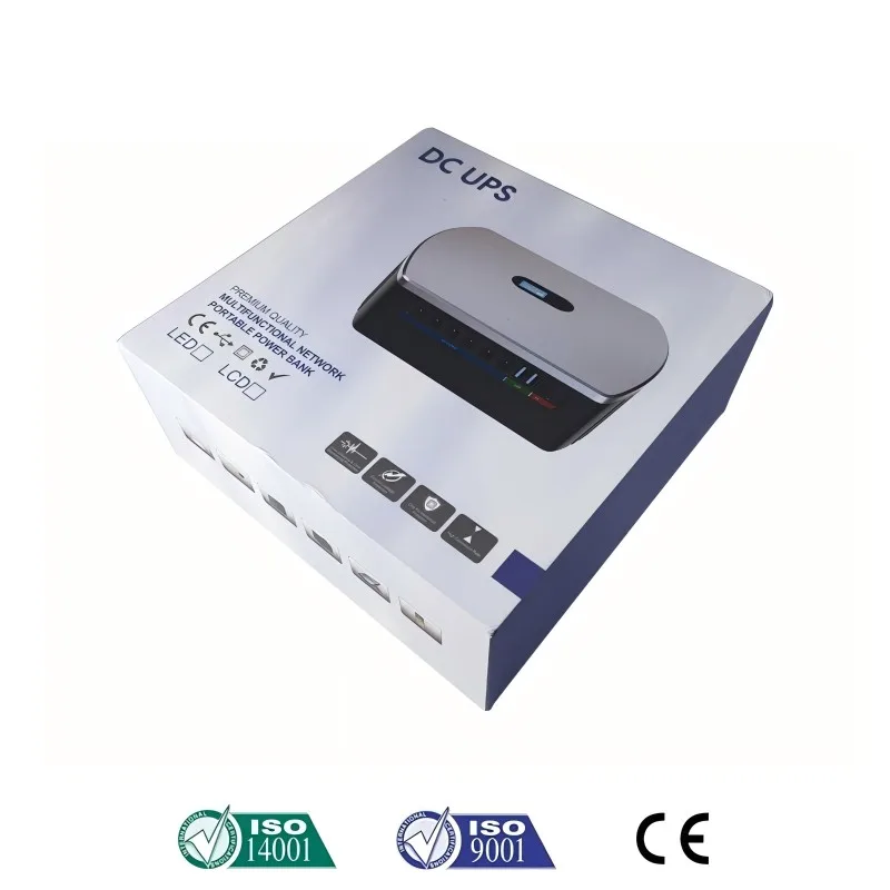 JEZER DCF-60W 100W 120W LiFePO4 16000mAh Large Capacity Multipurpose Mini  UPS Backup Power Adapter for WiFi, Router 5V 9V 12V