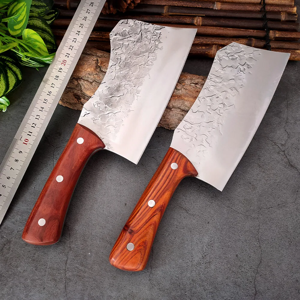 Butcher Knives Chopping Knife 1-4pcs Meat Cleaver Stainless Steel 5Cr15 Blade Kitchen Butcher Knife Cutting Pork Bone Cutlery