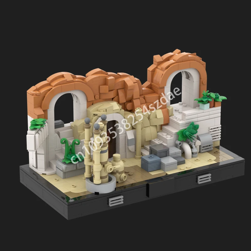885pcs MOC Lars Family Homestead an Episode IV Diorama Star Battle Building Blocks Educational Christmas toy Gift Assemble