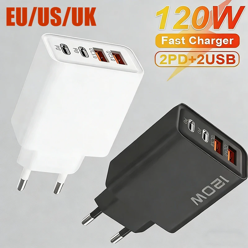 4 Ports 120W Charge…