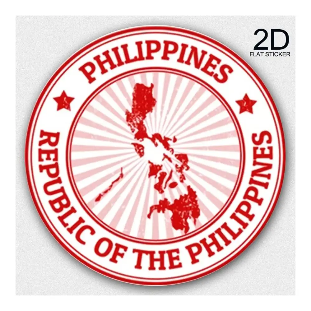 Philippines Republic Emblem Vinyl Sticker For Cars, Laptops, Windows, Doors, Fridges, Water Bottles