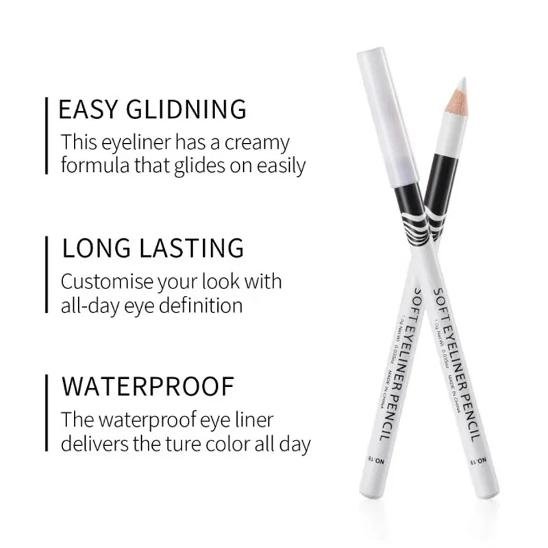 สีขาวดินสอยาวนาน Smooth Matte Eye Liner กระจ่างใสโกหก Silkworm ปากกาผู้หญิง Party Eyes เครื่องสำอางค์แต่งหน้า