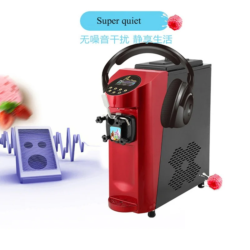 Коммерческие машины для изготовления мягкого мороженого с одной головкой, автомат для продажи мороженого с цветным экраном, 220 В