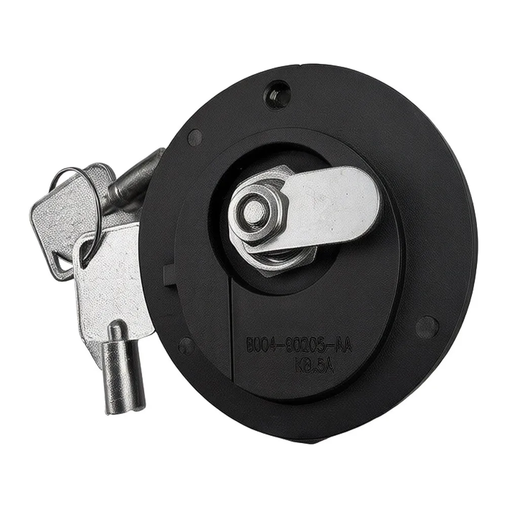 Black Locking Fuel Tank Cap With 2 Keys BU5Z9C268A Direct Replacement Gas Door Cover For Ford For Escape 2017-2019 Car