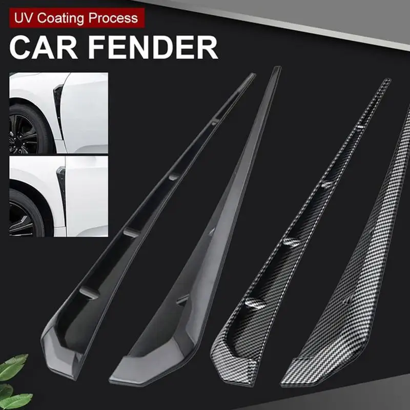 Mudguard Vents Mudguard Decorative Stickers Flares Arches Wing Expander Carbon Fiber Spoiler Hood Vents For Cars SUV