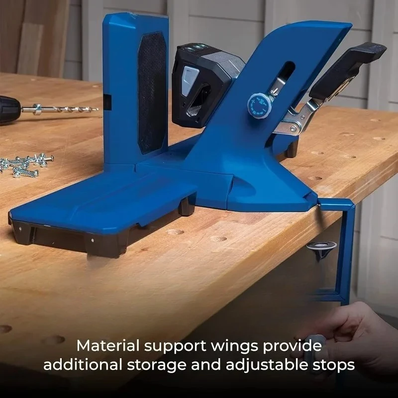 أداة ثقب الجيب 720PRO سهلة التثبيت والضبط تتضمن براغي متينة لفتحة الجيب للمواد بسمك 1/2 بوصة إلى 1 1/2 بوصة