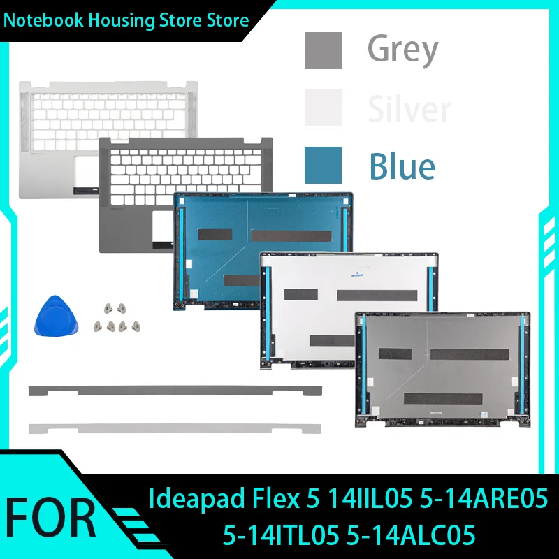 New Laptop Housing Shell For Ideapad Flex 5 14IIL05 5-14ARE05 5-14ITL05 5-14ALC05 LCD Top Back Cover/Palmrest/Hinge cover