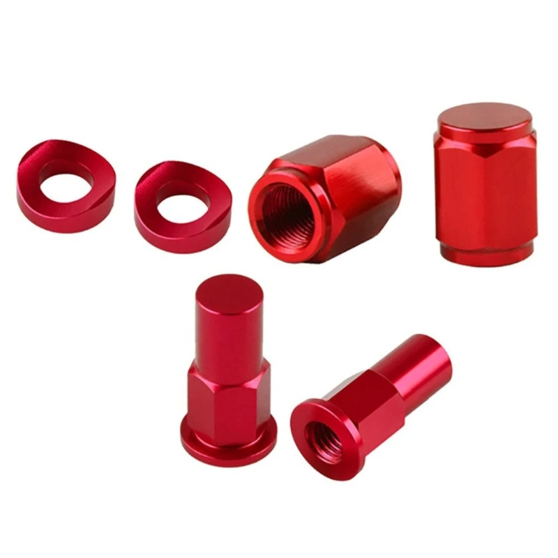 Motorcycle Universal Aluminium Billet Tire Valves Stem Lock Nut Spacer for Dirt Bike Motocross