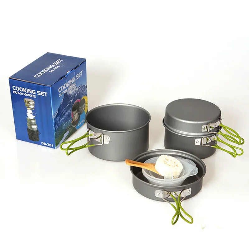 

New DS-301 Outdoor Pot Set Camping Pot Set Outdoor Multi-function Pot Set 2-3 People Portable Pot Set