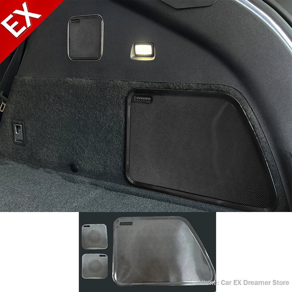 

For BYD Sea lion 07 EV 2024-2025 Trunk Tweeter Cover Stainless Steel Audio Panel Dust Cover Interior Decoration Sticker