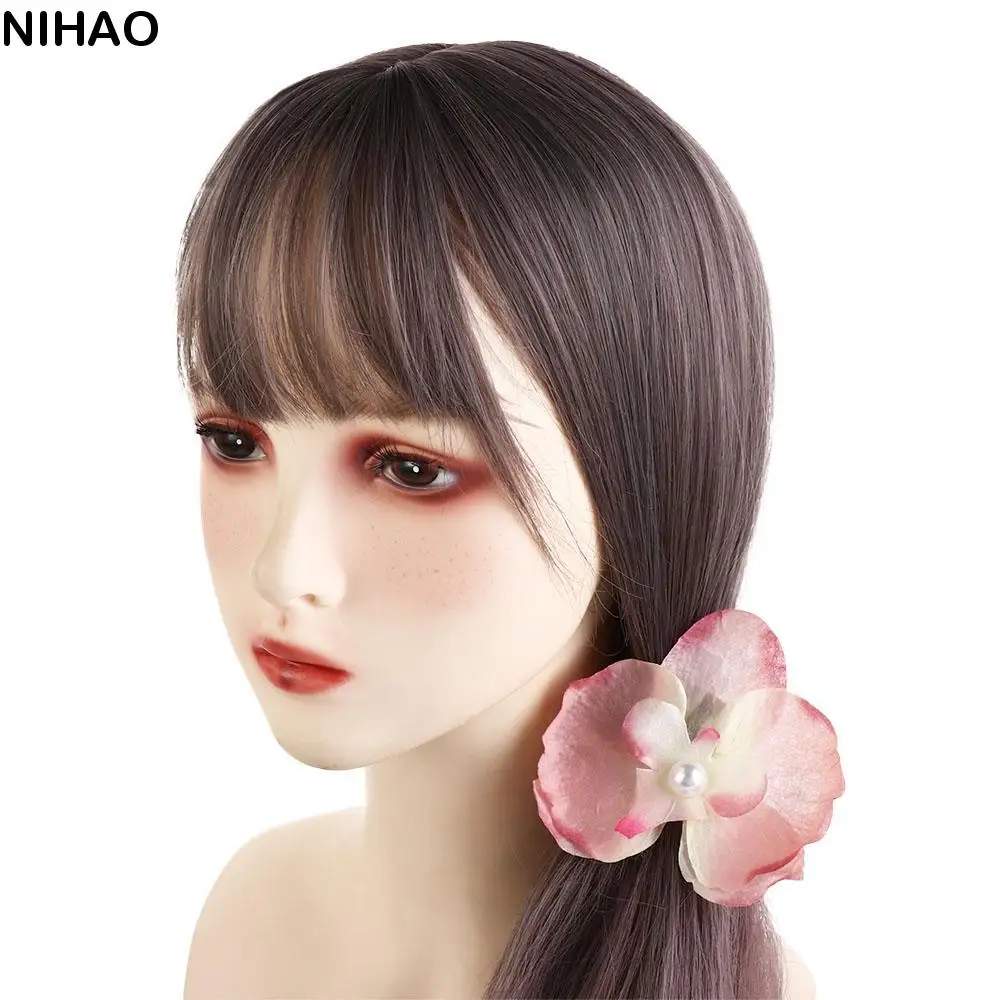 

Cloth Butterfly Flower Hair Clip Butterfly Orchid Korean Style Orchid Flower Hairpin Duckbill Clip Pearl Girl Hair Clip