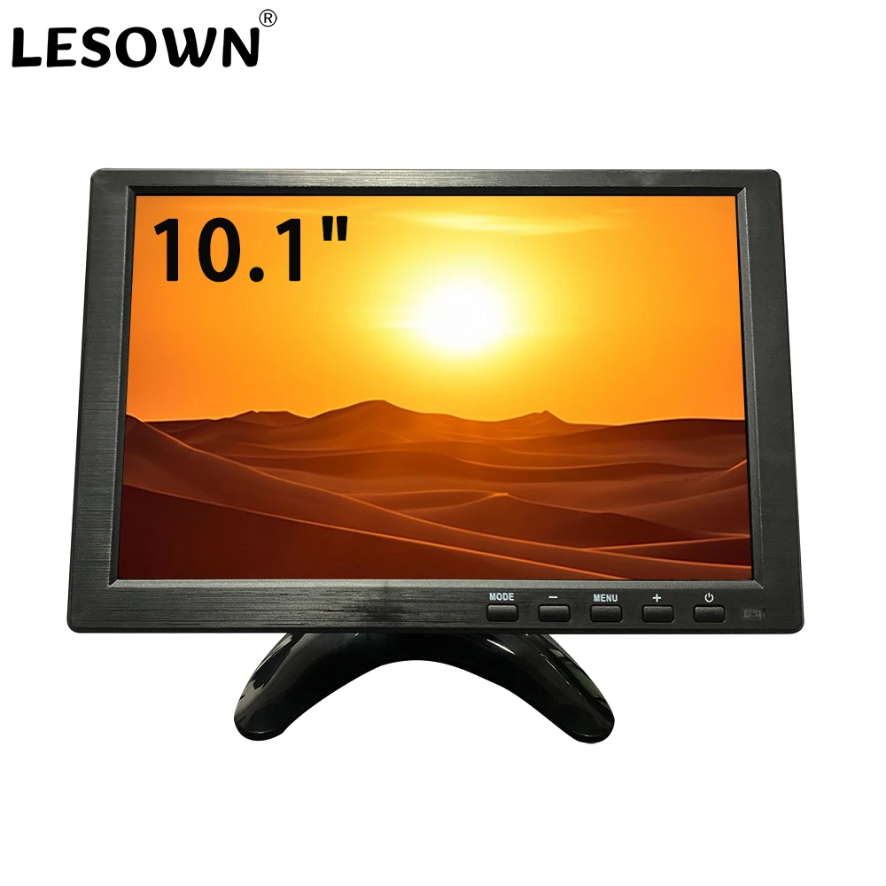 LESOWN 10.1 7 inch LCD Widescreen Industrial Monitor 1280x800 IPS VESA Wall Mount Monitor VGA AV BNC HDMI TFT LCD Monitor