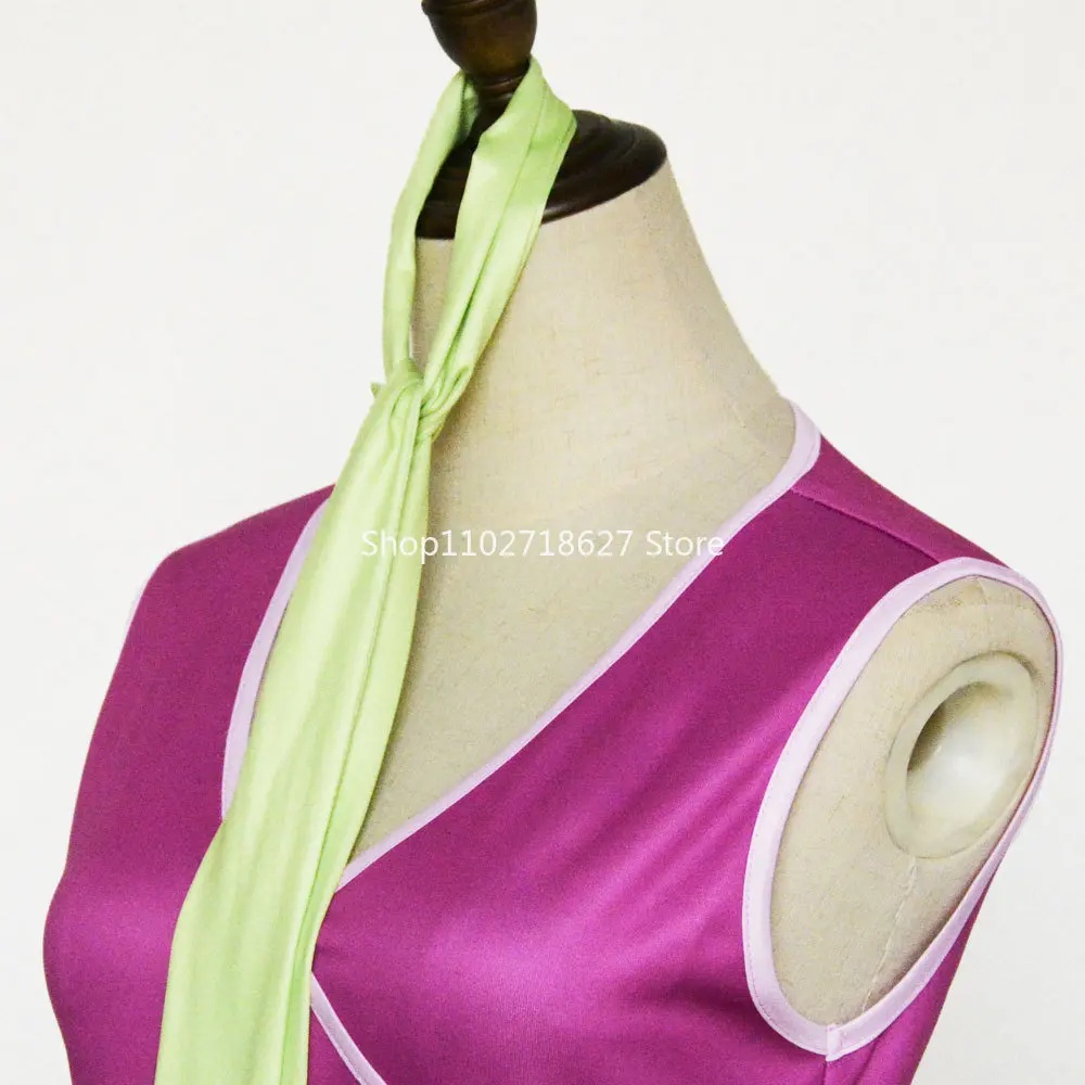 Anime Velma Daphne Purple Cosplay Costume Movie Character Blue Dress Halloween Costume for Women Girls Cosplay Costume