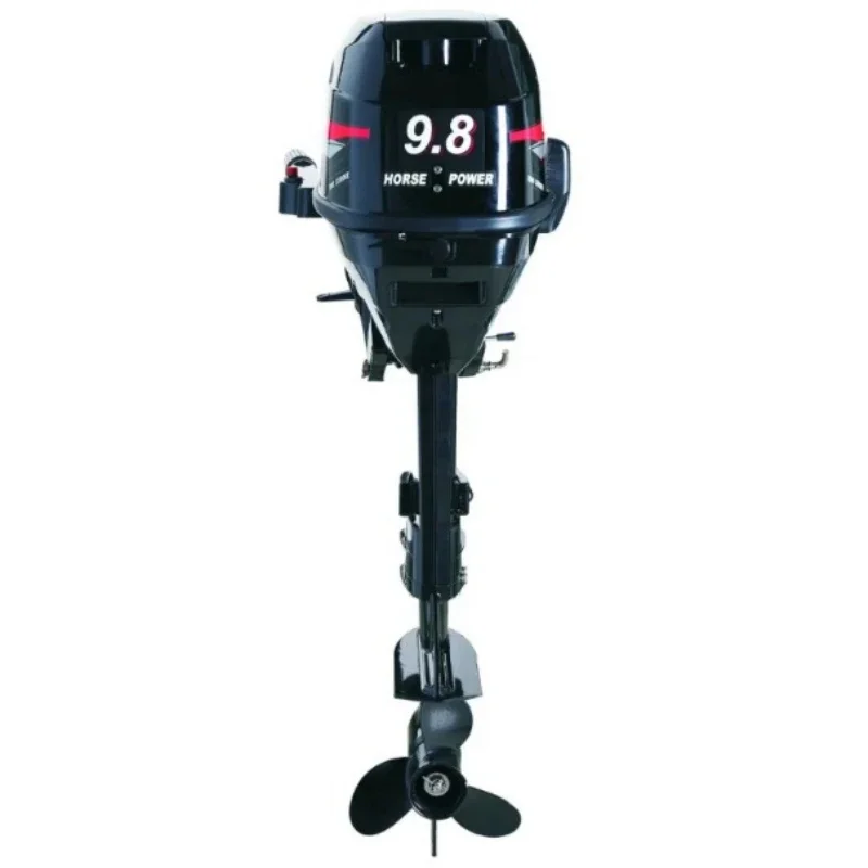 2 Stroke 9.8hp Outboard Boat Motor 2 Cylinders Petrol Engines for Fishing Manual Start Tiller Control CDI Ignition System