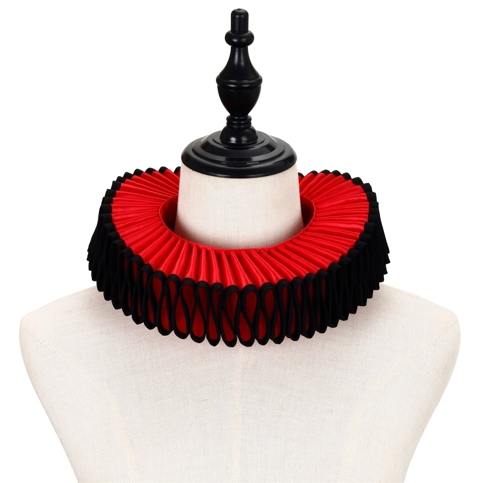 

AwwwCos Clown Ruffle Collar Victorian Elizabethan Renaissance Ruff Collar Costume Accessory for Halloween Cosplay Party