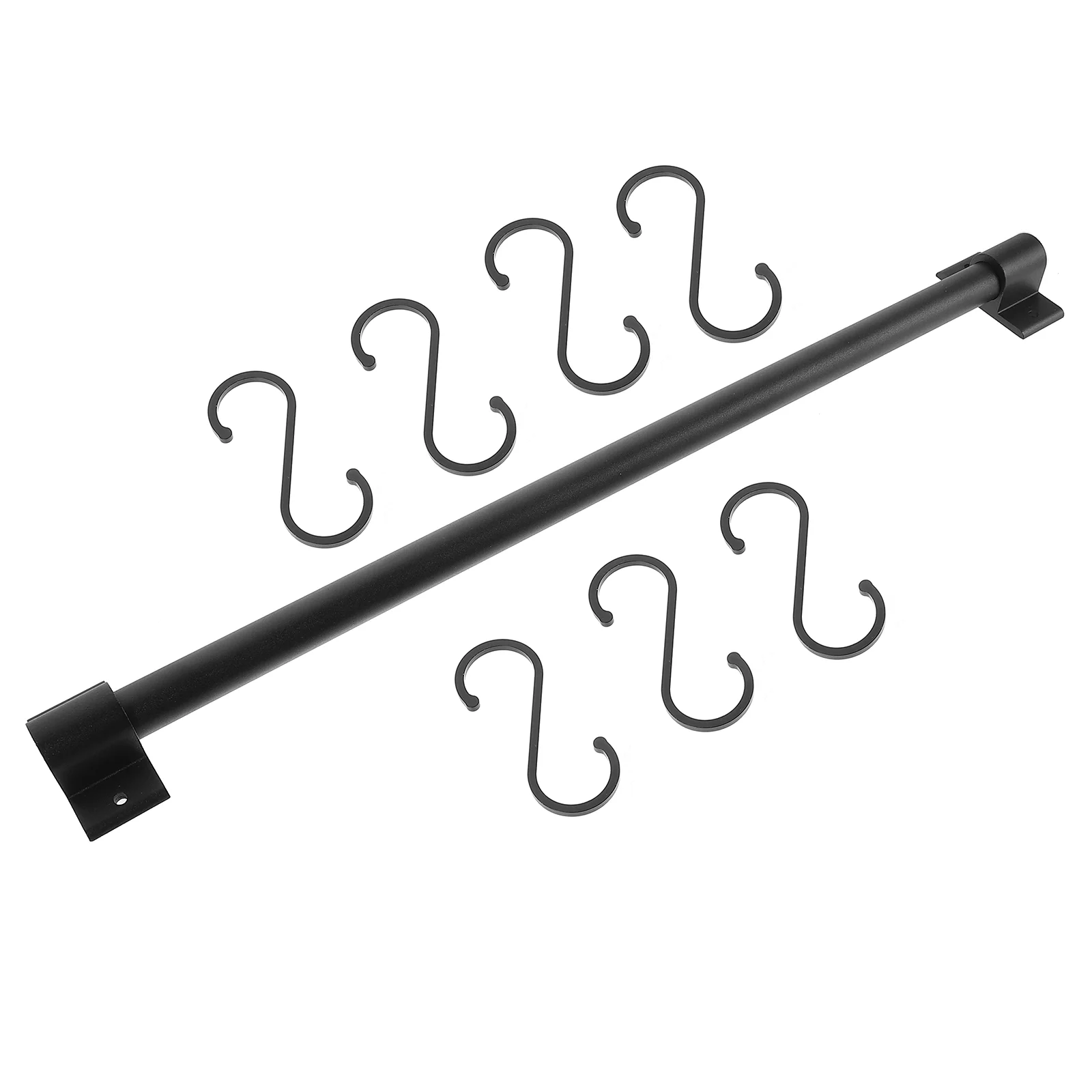 Kitchen Multi Hook Hanger Hanging Rack Utensil Holder Metal Tool Storage Shelves