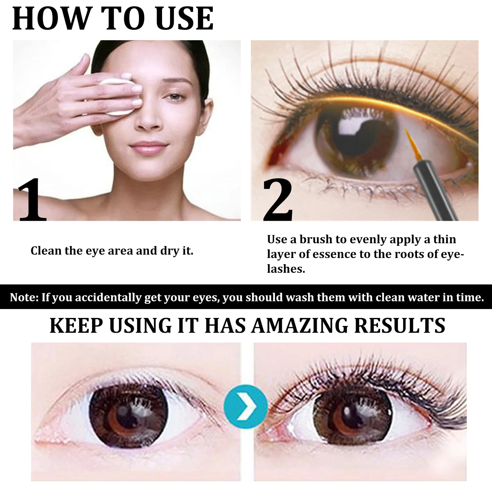 Sérum de croissance rapide des cils, 7 jours, rehausseur de sourcils naturel, plus long, plus épais, produits de traitement des cils, soins pour les yeux, maquillage