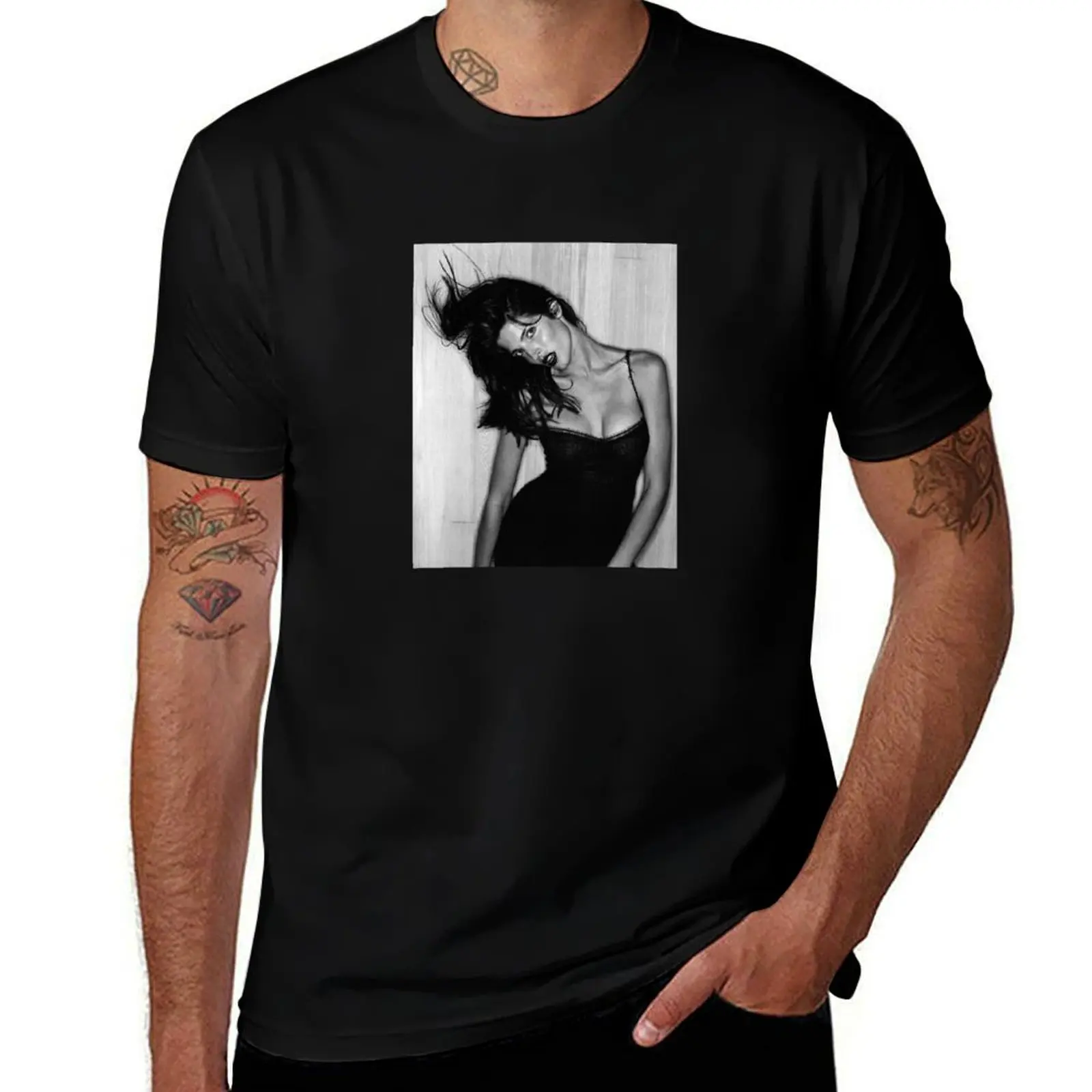 Stephanie Seymour T-Shirt t shirt man plain T-Shirt