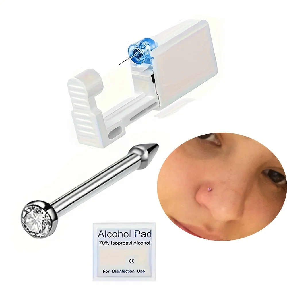 

1 Pcs Disposable Safe Sterile Piercing Unit For Gem Nose Studs New Generation More Safe Nose Piercing Gun Piercer Machine Kit
