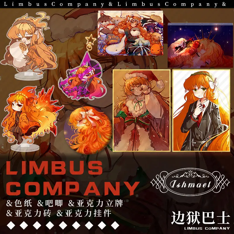 Ishmael Plate Desk Decor Limbus Company Standing LCB Model Collection Ornament Accesorios Gift Acrylic Doll Furnishing Articles