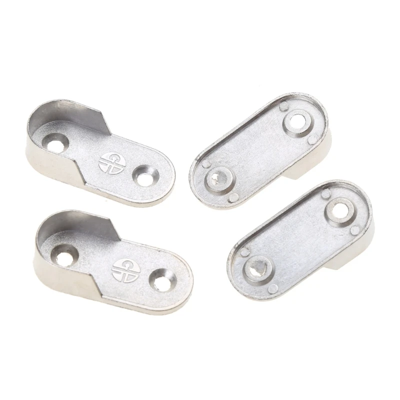 4pieces Thicken Supports Tube Brackets Hanging-Rod End Supports Closet Tube Pipe Dropship