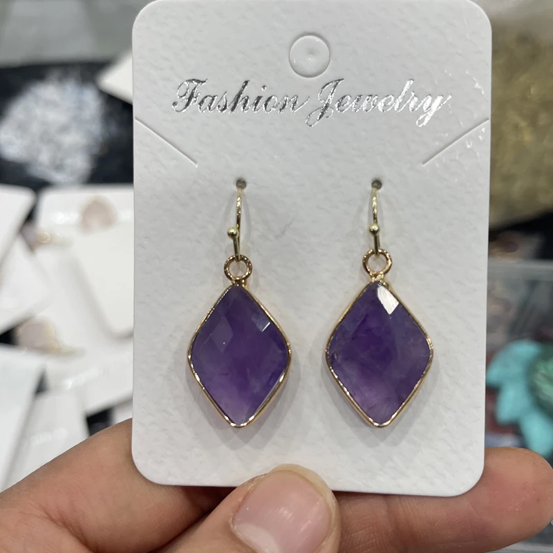 

Diamond Crystal Drop Earrings Women's Earrings Valentine's Day Gift Mother's Day Gift Exquisite European DIY Jewelry Accessories