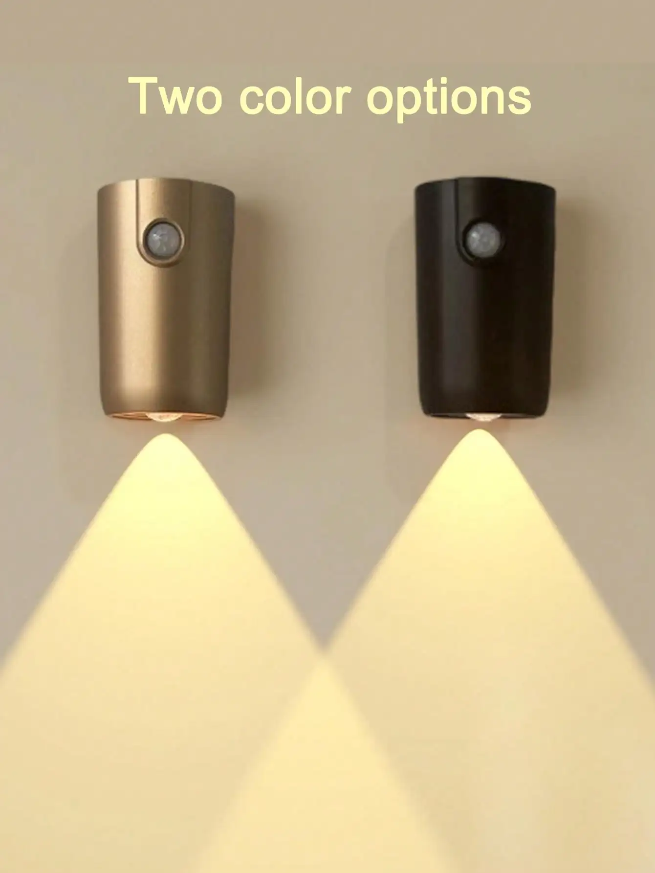Rechargeable Motion Sensor LED Wall Light, 3-Color Dimmable Magnetic Adhesive Light for Home