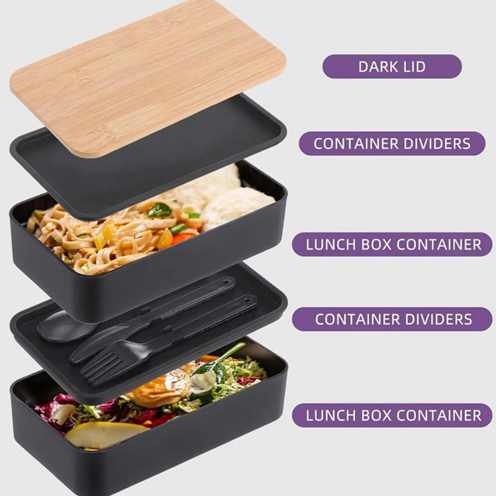 

Ланч-бокс, переноска для еды, сейф для микроволновой печи, 2-слойный контейнер для еды, ланч-бокс для весенних поездок, поездок на работу, школа, пикник, музыкальный фестиваль